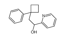 2-(1-phenylcyclobutyl)-1-pyridin-2-ylethanol结构式