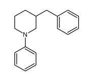 3-benzyl-1-phenylpiperidine Structure