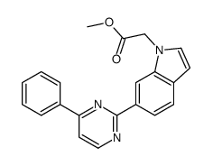 methyl 2-[6-(4-phenylpyrimidin-2-yl)indol-1-yl]acetate Structure