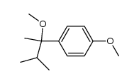 1,2-dimethyl-1-(p-methoxyphenyl)propyl methyl ether结构式