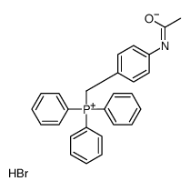 (4-acetamidophenyl)methyl-triphenylphosphanium,bromide Structure