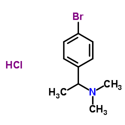 N-[1-(4-Bromophenyl)ethyl]-N,N-dimethylamine hydrochloride Structure