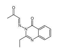 2-ethyl-3-(2-oxopropylideneamino)quinazolin-4-one结构式