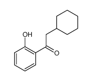 2-cyclohexyl-1-(2-hydroxy-phenyl)ethanone结构式