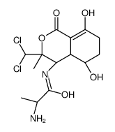 N-[(3S,4S,4aS,5R)-3-(dichloromethyl)-1,5-dihydroxy-3-methyl-8-oxo-4a,5 ,6,7-tetrahydro-4H-isochromen-4-yl]-2-amino-propanamide Structure