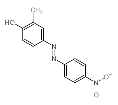 Phenol,2-methyl-4-[2-(4-nitrophenyl)diazenyl]-结构式