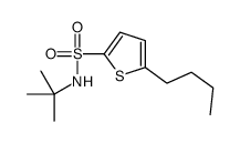N-tert-butyl-5-butylthiophene-2-sulfonamide结构式