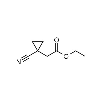 Ethyl 2-(1-cyanocyclopropyl)acetate Structure