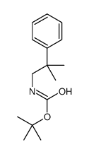 tert-butyl N-(2-methyl-2-phenylpropyl)carbamate Structure