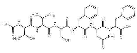 Ac-Thr-Val-Ser-Phe-Asn-Phe-OH trifluoroacetate salt Structure