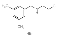Benzenemethanamine,N-(2-chloroethyl)-3,5-dimethyl-, hydrobromide (1:1) Structure