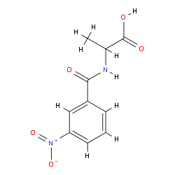 (+/-)-3-(3-硝基苯甲酰基)丙氨酸结构式