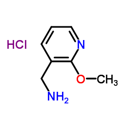 (2-甲基吡啶-3-基)甲胺盐酸盐结构式