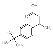Benzenepropanoic acid,4-(1,1-dimethylethyl)-b-methyl- Structure