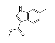 6-甲基-1H-吲哚-3-羧酸甲酯结构式