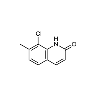 8-氯-7-甲基喹啉-2(1H)-酮结构式