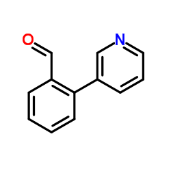 2-吡啶-3-基苯甲醛结构式