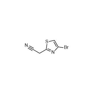 2-(4-溴噻唑-2-基)乙腈结构式