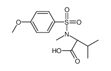 (2S)-2-[(4-methoxyphenyl)sulfonyl-methylamino]-3-methylbutanoic acid Structure