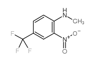 N-甲基-2-硝基-4-三氟甲基苯胺结构式
