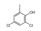 2,4-二氯-6-碘苯酚结构式