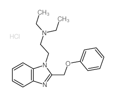 N,N-diethyl-2-[2-(phenoxymethyl)benzoimidazol-1-yl]ethanamine结构式