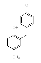 Phenol,2-[(4-chlorophenyl)methyl]-4-methyl-结构式