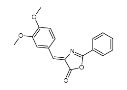 4-(3,4-dimethoxy-benzylidene)-2-phenyl-4H-oxazol-5-one Structure
