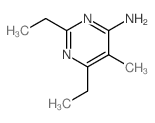 4-Pyrimidinamine,2,6-diethyl-5-methyl- Structure