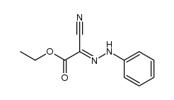 E-ethyl cyano(phenylhydrazono)acetate Structure