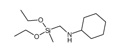 环己胺基甲基甲基二乙氧基硅烷结构式