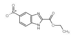 5-硝基-1H-苯并咪唑-2-羧酸乙酯结构式