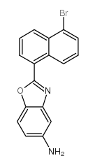 2-(5-溴-萘-1-基)-苯并噁唑-5-胺结构式