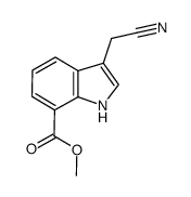 3-(cyanomethyl)-1H-indole-7-carboxylic acid methyl ester Structure