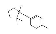1-methyl-4-(1,2,2-trimethylcyclopentyl)cyclohexa-1,3-diene结构式