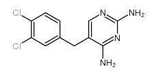 2,4-二氨基-5-(3,4-二氯苄基)嘧啶结构式