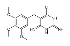 6-chloro-5-[(3,4,5-trimethoxyphenyl)methyl]pyrimidine-2,4-diamine结构式