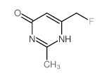 4-Pyrimidinol,6-(Fluoromethyl)-2-methyl-1H-pyrimidin-4-one Structure