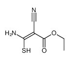 ethyl 3-amino-2-cyano-3-sulfanylprop-2-enoate Structure