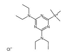 (4,6-Bis-diethylamino-[1,3,5]triazin-2-yl)-trimethyl-ammonium; chloride Structure
