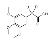 3,4,5-三甲氧基苯乙酸-D2结构式