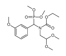 2,2-Dimethoxyethyl[(dimethoxyphosphinyl)(3-methoxyphenyl)methyl]carbamic Acid Ethyl Ester结构式