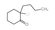2-butyl-2-chlorocyclohexan-1-one Structure