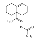 Hydrazinecarboxamide,2-[1-(2,3,4,6,7,8-hexahydro-8a(1H)-naphthalenyl)ethylidene]-结构式