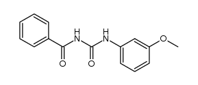 1-benzoyl-3-(3-methoxyphenyl)urea Structure