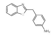 4-(1,3-苯并噻唑-2-甲基)苯胺结构式
