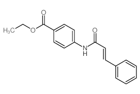 Benzoicacid, 4-[(1-oxo-3-phenyl-2-propen-1-yl)amino]-, ethyl ester结构式