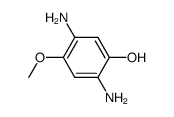 Phenol,2,5-diamino-4-methoxy- Structure