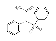 N-(benzenesulfonyl)-N-phenyl-acetamide结构式