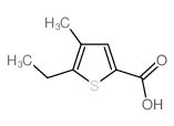 5-乙基-4-甲基噻吩-2-羧酸结构式